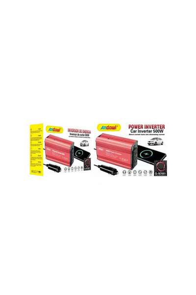 OEM Andowl Inverter Αυτοκινήτου Τροποποιημένου Ημιτόνου 500W για Μετατροπή 12...