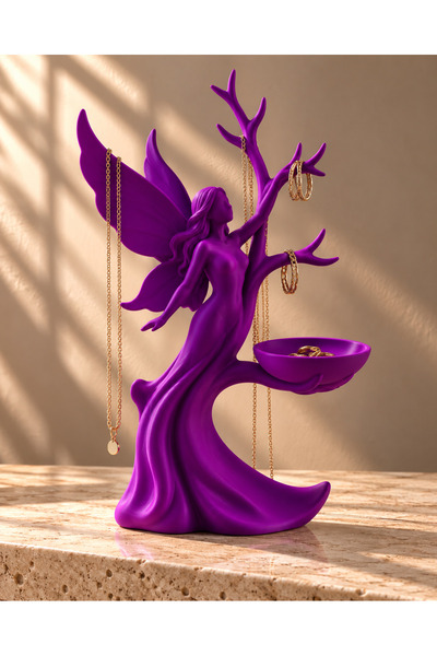 farist Jewelry Stand and Organizer with Fairy Figure – Holder for Necklaces, ...