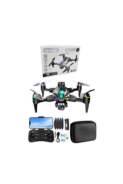 OEM Andowl Drone 4K Ultra HD Με Κάμερα, RGB Φωτισμό Και Χειριστήριο Μαύρο SKY...