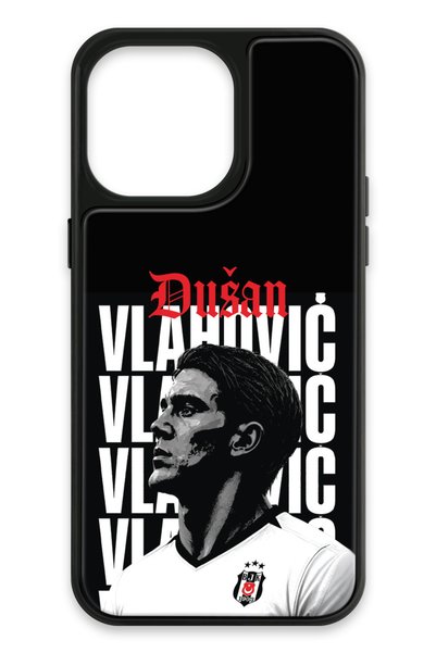 Beşiktaş حافظة Dušan Vlahović Portre لهاتف iPhone 14 Pro Max (زجاجية) - أصلية...