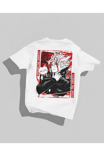 Nulivez Satoru Gojo Anime Printed Oversize T-Shirt – Jujutsu Kaisen Unisex St...