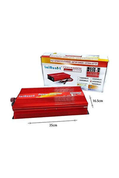OEM LaiRunH Inverter Αυτοκινήτου 4000W 12V – Power Inverter