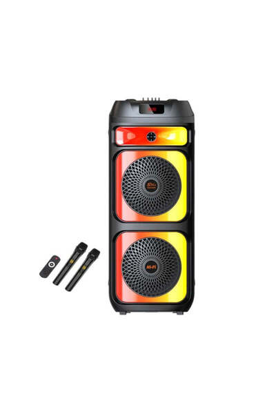Tradesor Φορητό ηχείο subwoofer με 2 μικρόφωνα Karaoke - ZQS-10225 - 102258