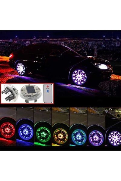 OEM Διακοσμητικά φωτιστικά τροχών 4τμχ XF369 - Car wheel lights