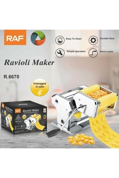 OEM RAF Μηχανή Φύλλου/Ζυμαρικών Χειροκίνητη από Ανοξείδωτο Ατσάλι R.6670 - Ra...