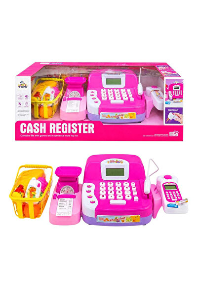 PASİFİK YAZAR KASA LS820A60 PEMBE SESLİ IŞIKLI PİLLİ 3+ 1 Adet
