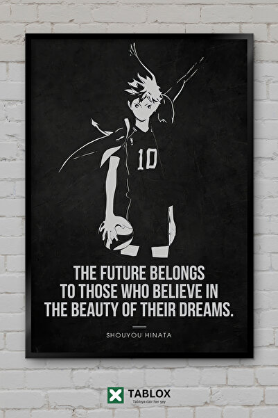 tablomaxtbx Haikyuu Anime Manga Βόλεϊ Αθλητικά Ιαπωνική Αφίσα με Κορνίζα Διακ...