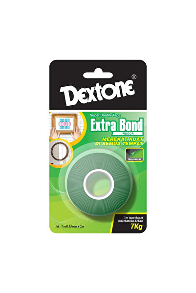 DEXTONE شريط لاصق مزدوج دبل فيس شفاف عريض (إكسترا بوند الداخلي) ديكستون - 25 ...