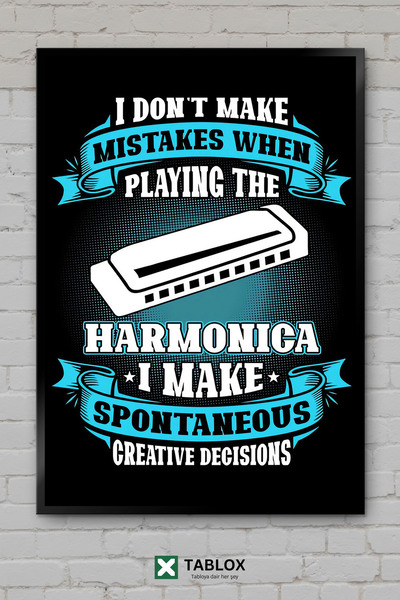 tablomaxtbx Harmonika Harmonika Spontana Kreativnost Muzički Poster Uramljeni...