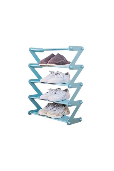 Tradesor Ραφιέρα παπουτσιών 5 επιπέδων - YH8802-5 - 522466 - Blue