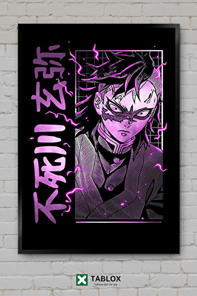 tablomaxtbx Genya Shinazugawa Demon Slayer anime lik okvir dekorativna MDF slika