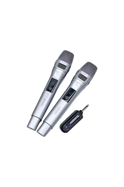 KİMİSO Σετ 2 ασύρματα μικρόφωνα - KMS-904MC - 509045 - Silver