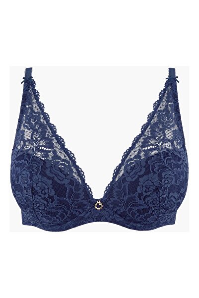 Aubade Rosessence Push-Up Bra with Stones, Stylish Lace and Graphic Design Back