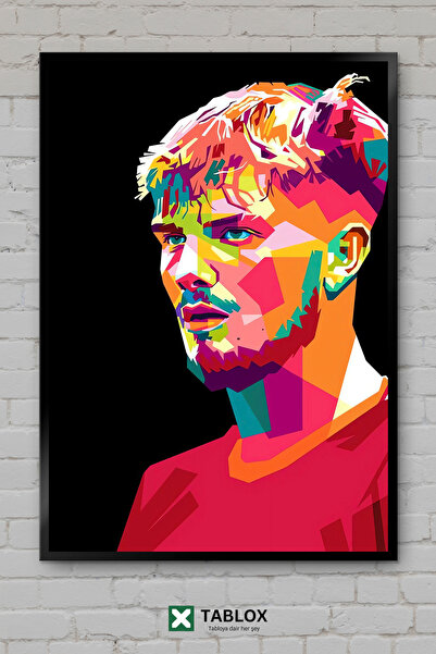 tablomaxtbx Harvey Elliott Fudbaler Fudbalski Plakat Uramljen Dekorativni MDF...