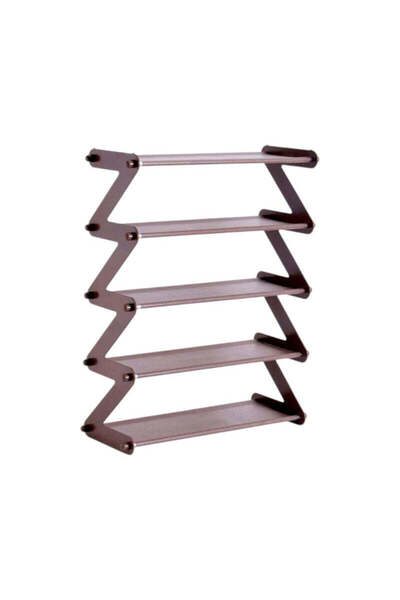Tradesor Ραφιέρα παπουτσιών 5 επιπέδων - YH8802-5 - 522466 - Brown