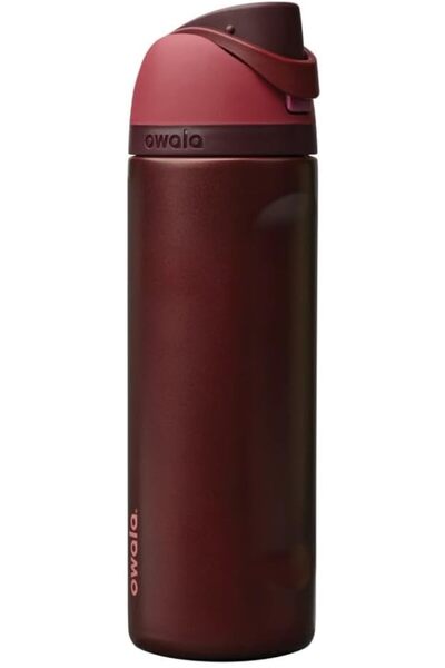 owala FreeSip - Stainless Steel - 24-oz. - Red (Black Cherry) ()(A7)