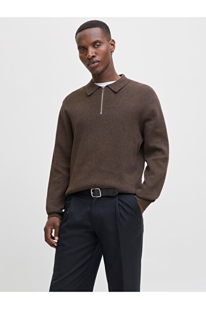 Jack & Jones Jprmilano Stitch Knit Zip Polo Sn Delicioso
