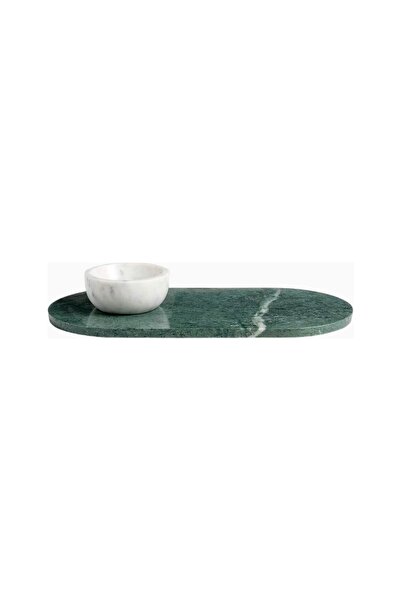 Crate & Barrel Daniel Humm Geneve Green Marble Serving Board and Bowl Set, Lu...