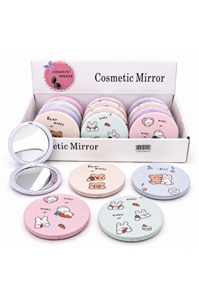 JML Cosmetic Mirror 12/set, Round 6cm, Cute Design Models, Compact and Portab...
