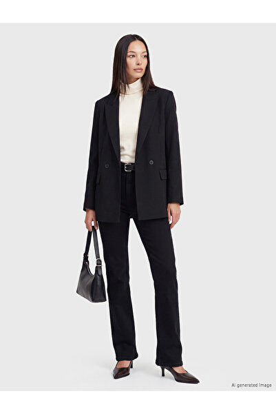 LC Waikiki Özmarka New Season Black Flare Women's Jean Trousers