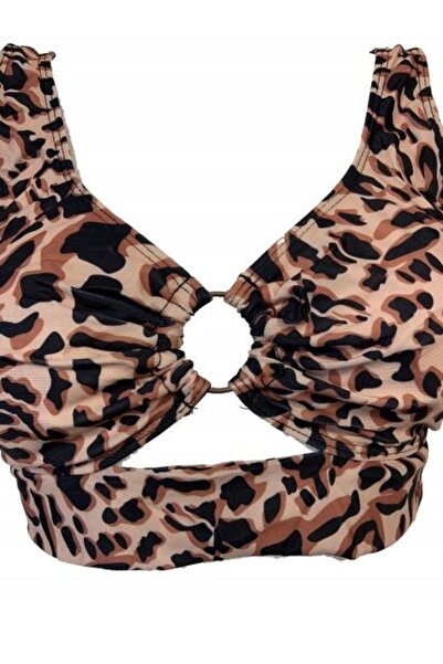 NO BRAND Costum de baie cu talie înaltă Panterka Bikini M