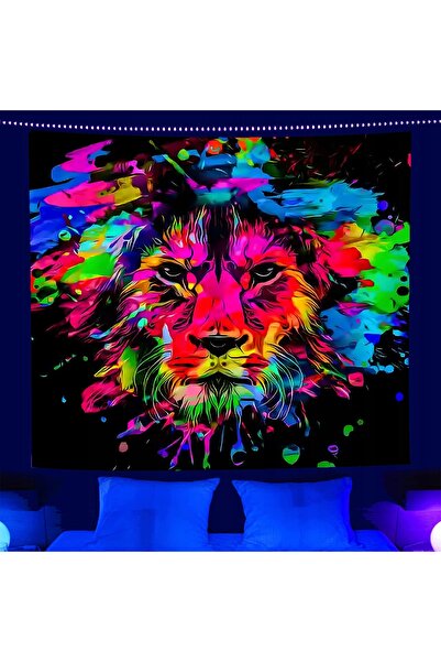 NO BRAND Decorațiune de perete Pictură UV Goblen Fluorescent REFLECȚIE 150x15...