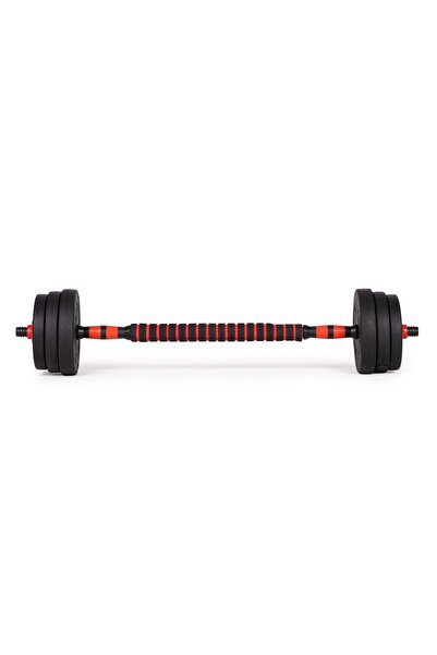 NO BRAND Set gantere reglabile 2 x 10 kg, bară de 20 kg
