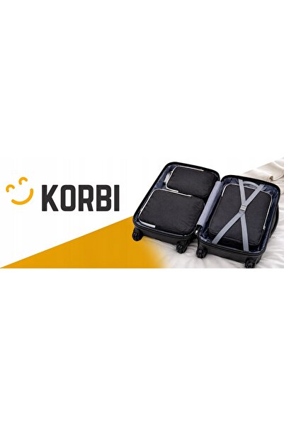 Korbi Organizator compresor pentru valiză de călătorie, pentru haine și genți...