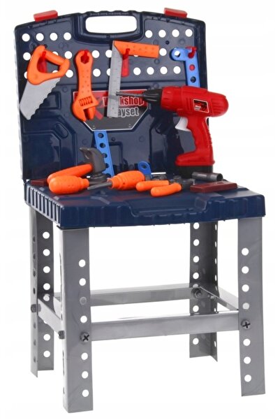 Nobo Kids Atelier în valiză Masă DIY Trusă de scule 2-în-1 Unelte Bormașină