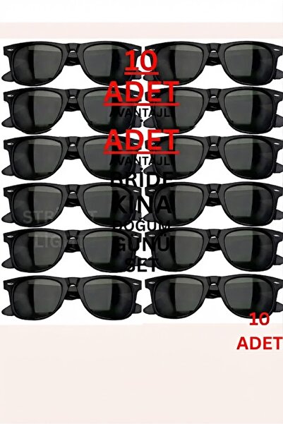 GOLDCENTER Groom Black Sunglasses 10-Piece Super Deal Set Engagement Bride Ki...