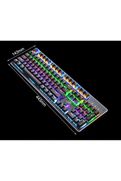 Pan i Pani Gadżet Tastatură cu fir, tastatură mecanică de gaming, culori