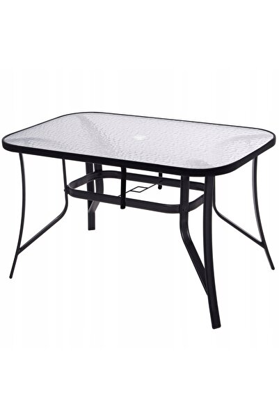 Springos Masă de grădină din sticlă 150x90CM, de dimensiuni mari, mobilier de...
