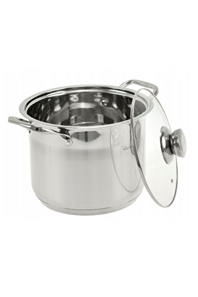 Rossner Oală de oțel de 12L cu capac, înălțime 28cm, pentru inducție, MM7042
