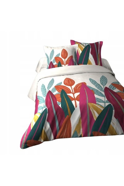 Stof Set de lenjerie de pat din bumbac cu flori MALGACHE 240 x 220 CM