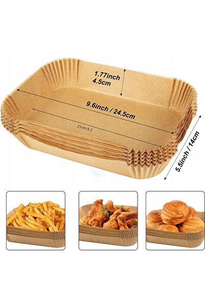 NO BRAND Hârtie de copt pentru friteuza cu aer cald, 100 bucăți, 21cm