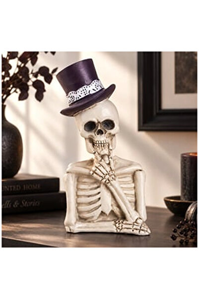OEM Decoratiune de Halloween Schelet cu Palarie 8x7x16cm