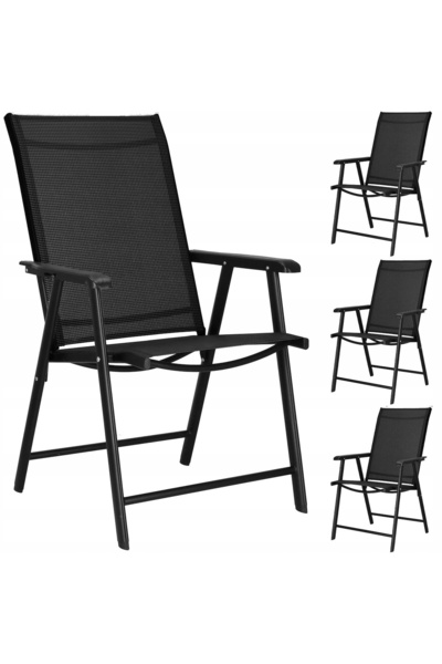 Springos MOBILIER DE GRĂDINĂ SET DE MOBILIER DE GRĂDINĂ MASĂ + 4 SCAUNE PENTR...