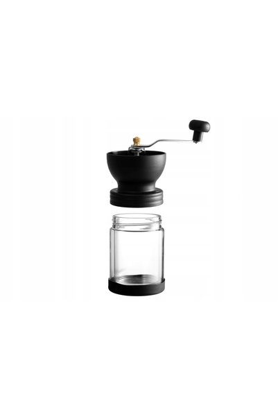 NO BRAND Râșniță de cafea manuală, neagră, cu cutie cadou