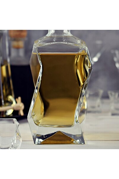 EDWANEX Decantor pentru whisky, vin, lichior, din sticlă incasabilă, 750ml