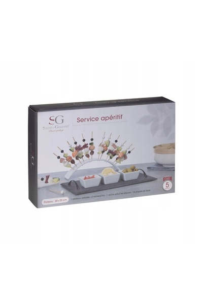 Secret de Gourmet Set pentru servirea gustărilor Porțelan Lepke