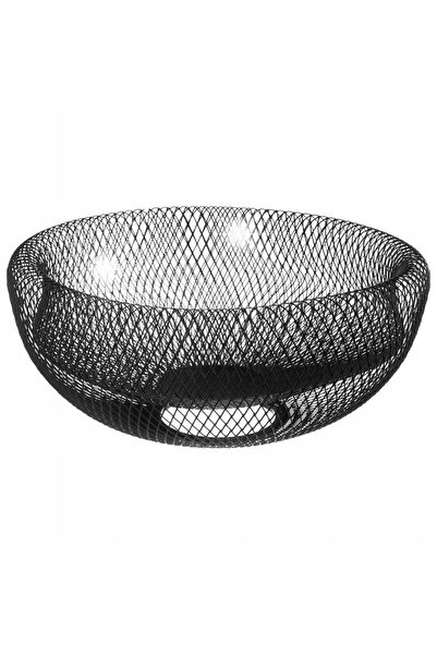 Vilde COȘ DE FRUCTE DIN METAL NEGRU, PLATOU, VAS PENTRU LEGUME, DECORATIV