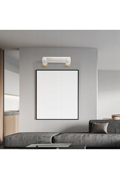 Light Prestige Lampă bandă LED albă perete-tavan 40 cm 2xGU10 + LED 8W