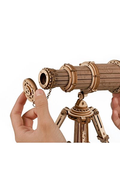 Robotime Puzzle 3D din lemn, model pliabil - TELESCOAPĂ