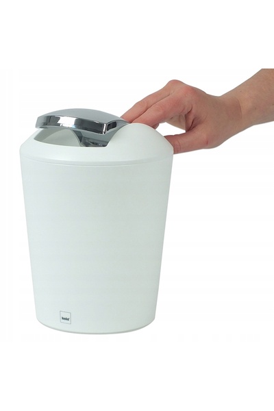 Kela Coș de gunoi pentru baie, 1,7 L, Alb
