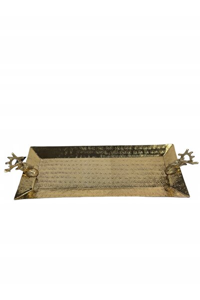 NO BRAND TACA PATERA DECORATIVĂ MARE AURIE 61 CM
