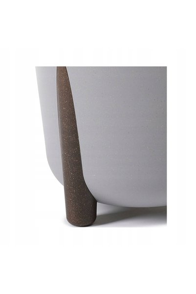 HowHomely Ghiveci decorativ de podea, GRI, cu picioare, pentru living, 30cm