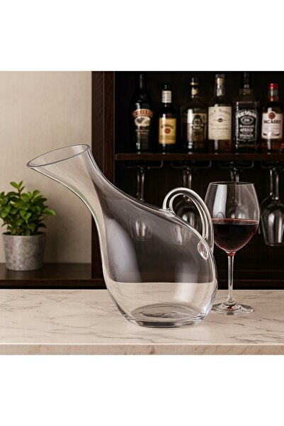 vivalto CARAFĂ CU MÂNER, DECANTOR ÎNCLINAT, 1,5 L, DIN STICLĂ, CU GURĂ DE TUR...
