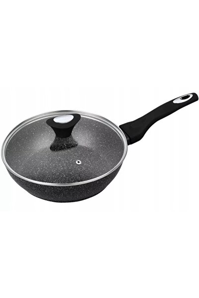 KRISBERG PATELNIA Marmură 22 cm cu CAPAC Strat antiaderent INDUCȚIE GAZ