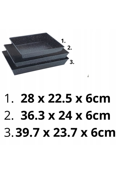 Brunbeste Set de 3 tăvi/forme de copt antiaderente XXL