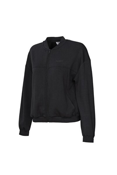 hummel Logolu Kolej Yaka Fermuarlı Sweat Kadın SWEAT 922550